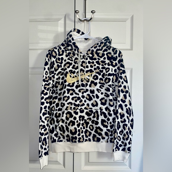NWT NIKE Women’s Hoodie Leopard XS - Picture 4 of 7